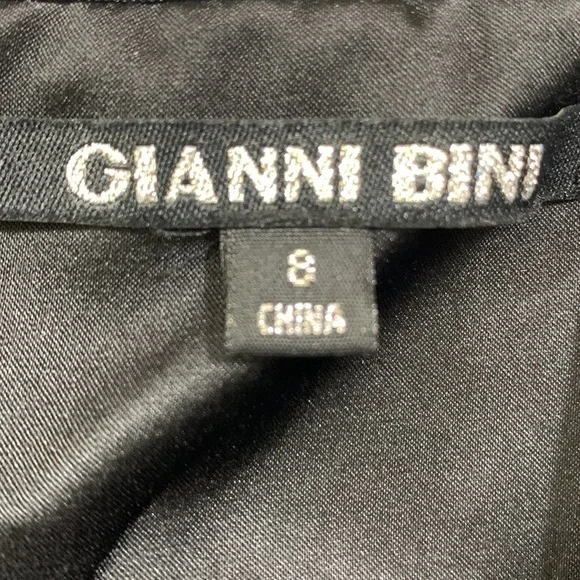 Gianni Bini Black Moire Halter/Strapless  Dress - Picture 7 of 9